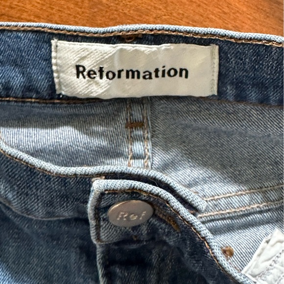 Reformation High Rise Straight Jeans Women’s 27 (fits 26) - Picture 3 of 7